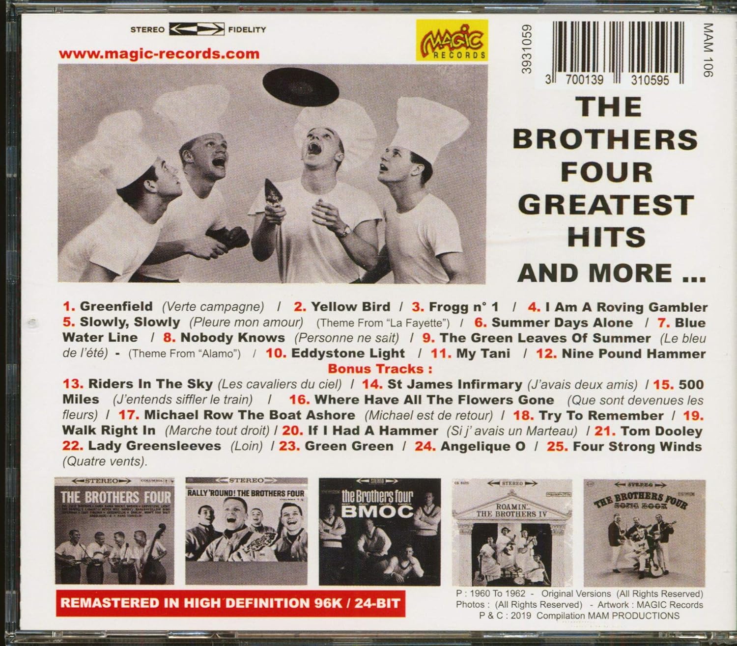Brothers Four - Greatest Hits & More (Cd) - Image 2