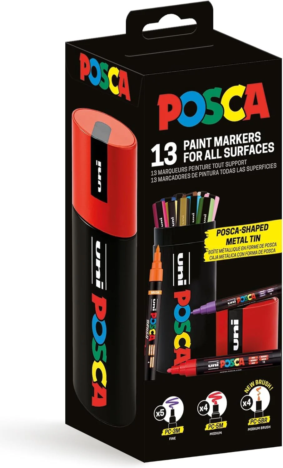 Uni Posca - Uni Posca Pigment Marker Koker Set - 13st. - Image 2