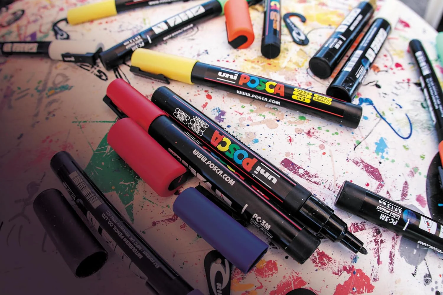 Uni Posca - Uni Posca Pigment Marker Koker Set - 13st. - Image 4