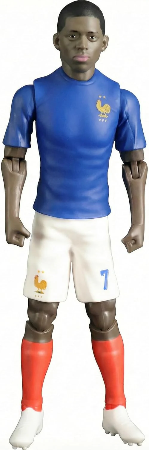 Megableu - FFF Demblé No. 7 - 20 cm - Large Realistic & Articulated Football Figure with 10 Points - Officially Licensed Product of the French Team - Football Toy with Ball - Image 2