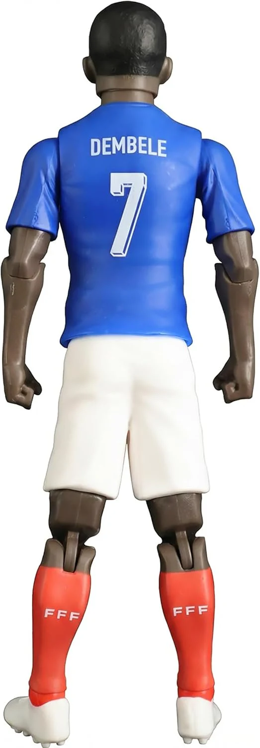 Megableu - FFF Demblé No. 7 - 20 cm - Large Realistic & Articulated Football Figure with 10 Points - Officially Licensed Product of the French Team - Football Toy with Ball - Image 3