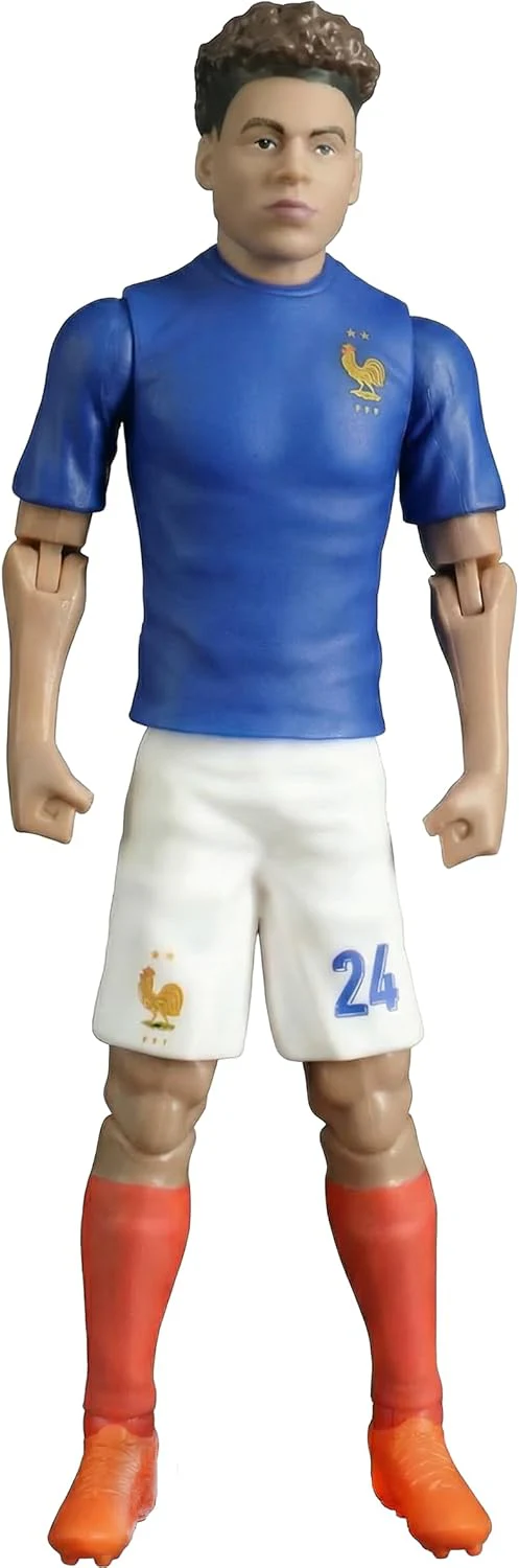 Megableu - FFF Gifted No. 24 - 20 cm - Large Realistic & Articulated Football Figure with 10 Points - Officially Licensed Product of the French Team - Football Toy with Ball - Image 2
