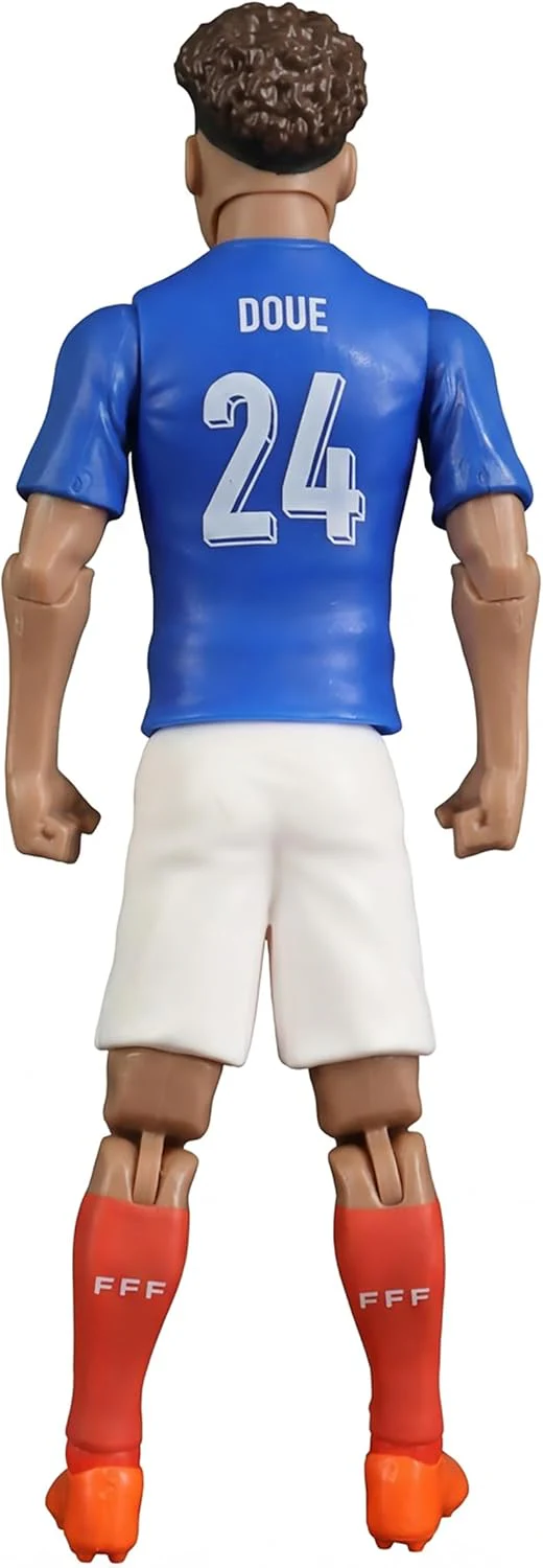 Megableu - FFF Gifted No. 24 - 20 cm - Large Realistic & Articulated Football Figure with 10 Points - Officially Licensed Product of the French Team - Football Toy with Ball - Image 3