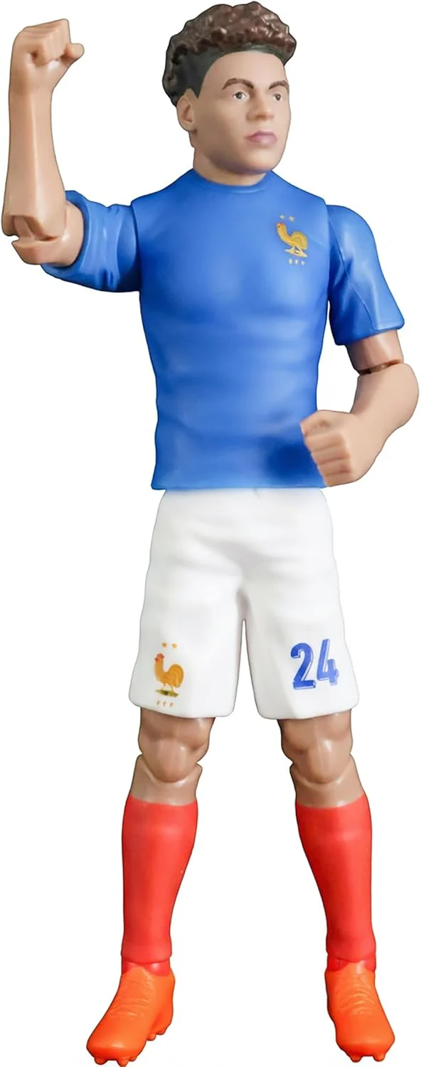 Megableu - FFF Gifted No. 24 - 20 cm - Large Realistic & Articulated Football Figure with 10 Points - Officially Licensed Product of the French Team - Football Toy with Ball - Image 4
