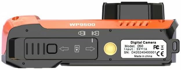 AgfaPhoto Realishot WP9500 - Appareil Photo Numérique Waterproof, Étanche 7m, 24 MP, Zoom 18X, Vidéo 4K, Double Écran 2.9”/1.4” - Orange - Image 6