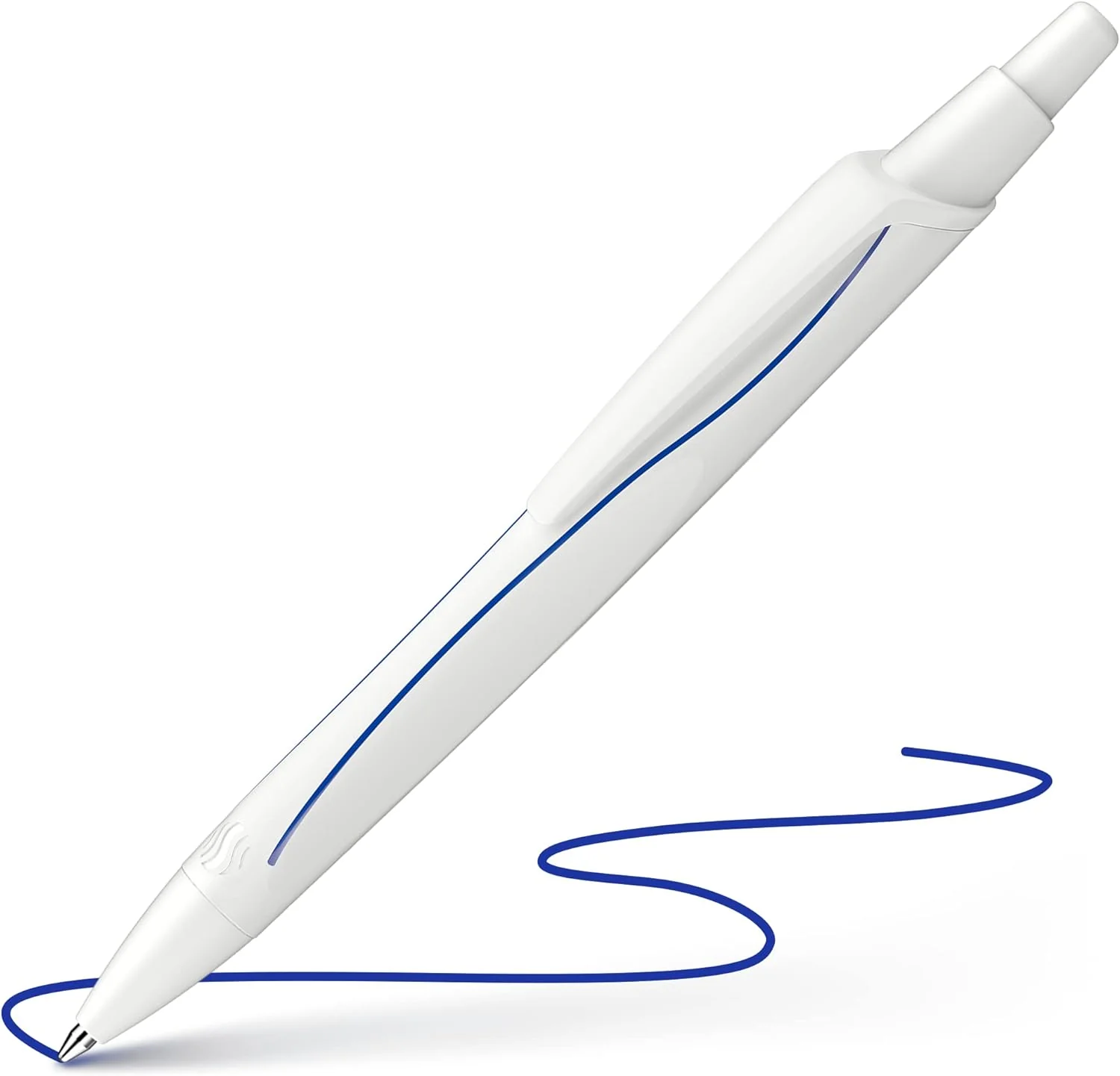 Schneider Reco Ballpoint Pen (Recycled Plastic, Awarded with Blue Angel), Blue Ink - Image 3