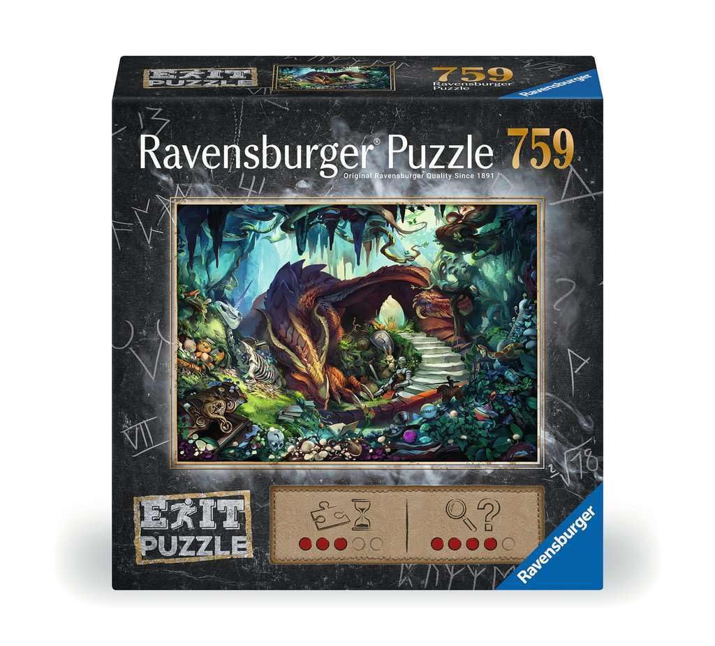 Ravensburger Exit Puzzle 17378 In der Drachenhöhle - 759 Teile Puzzle für Erwachsene und Kinder ab 12 Jahren