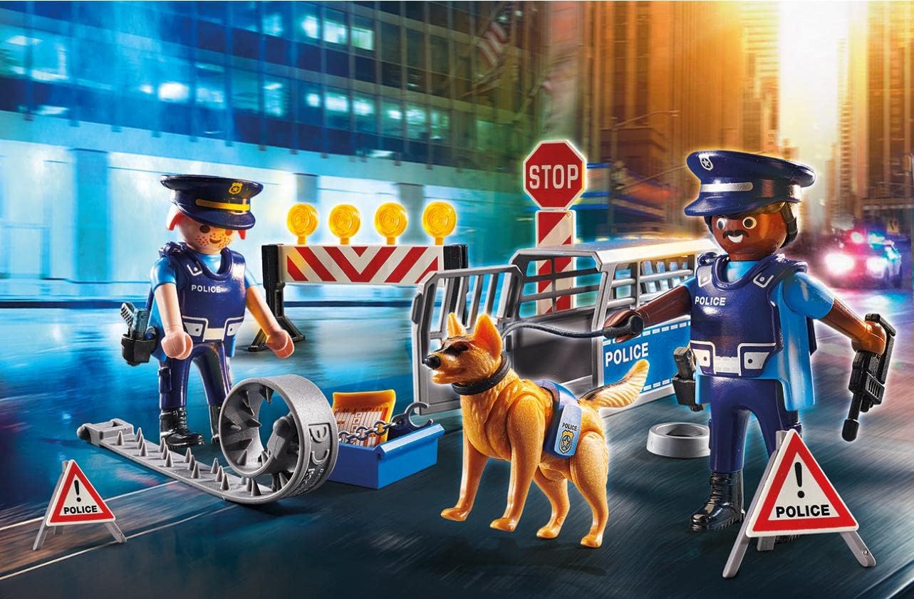 Playmobil City Action 6878 politie-straatblokkering, vanaf 5 jaar,eén maat,Meerkleuren - Image 3