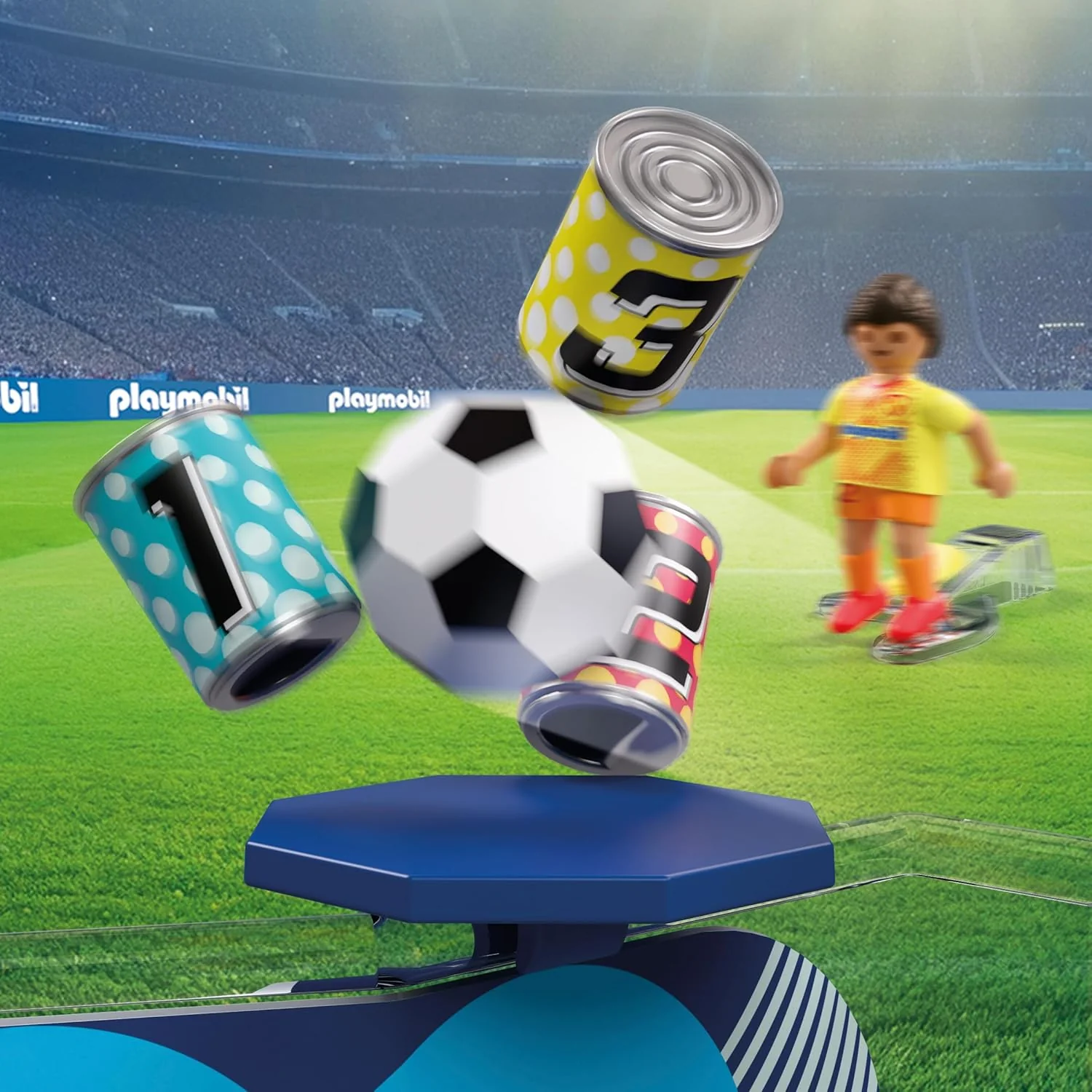 PLAYMOBIL My Life 72057 Voetbaltrainingsstation, trainingsplaats met doelwand en schietmechanisme, voetbalspeelgoed vanaf 4 jaar - Image 5