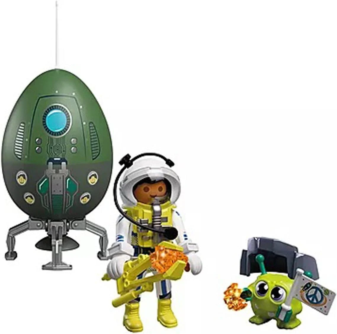 Playmobil 72103 Game-ei ruimte; verrassingsei met astronaut, alien, kristallen en ruimteaccessoires, bouwbare mini-scène, herbruikbare eieretui, voor jongens en meisjes vanaf 4 jaar - Image 3