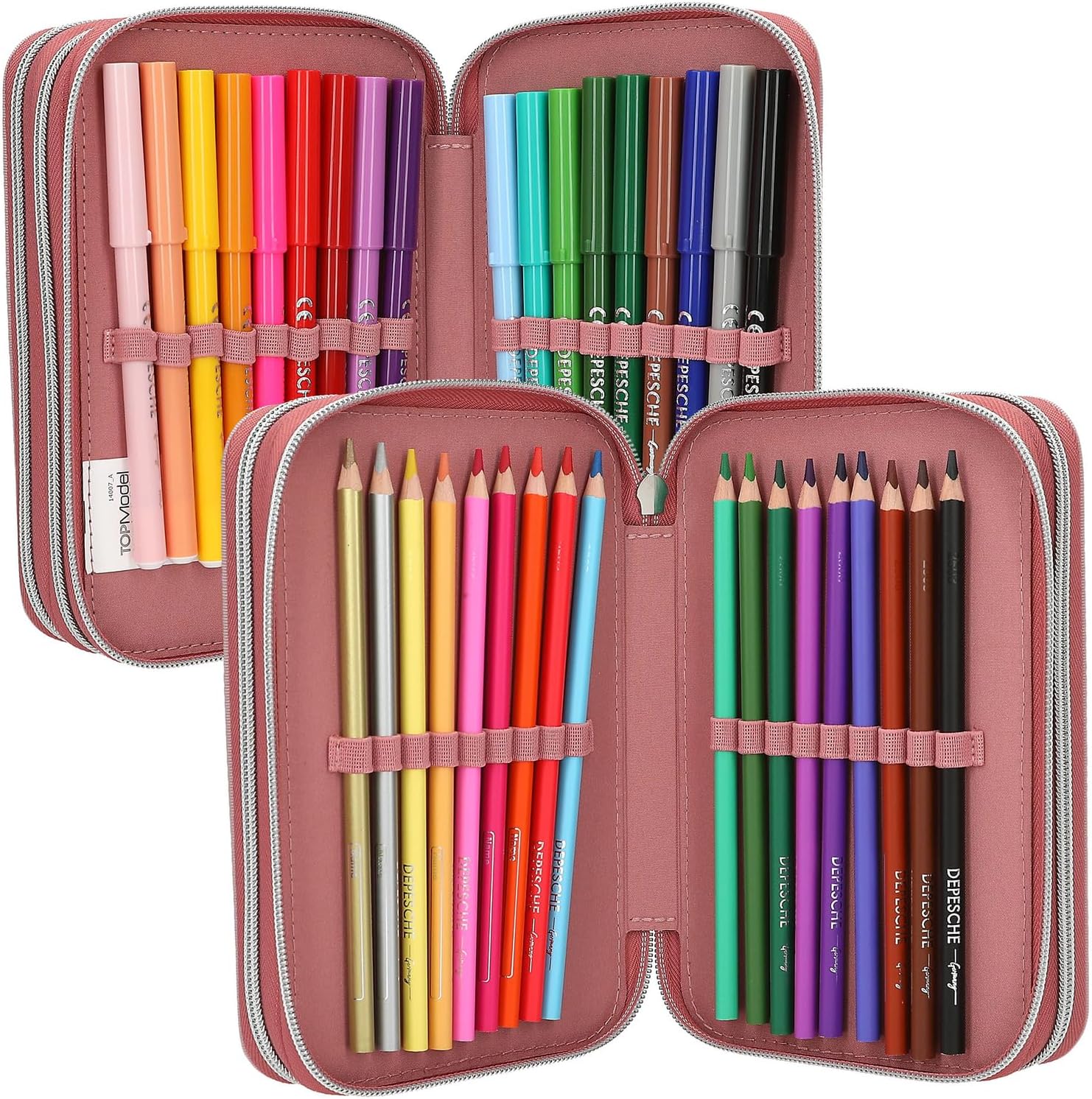 Topmodel - Triple Pencil Case - Dots - Image 3