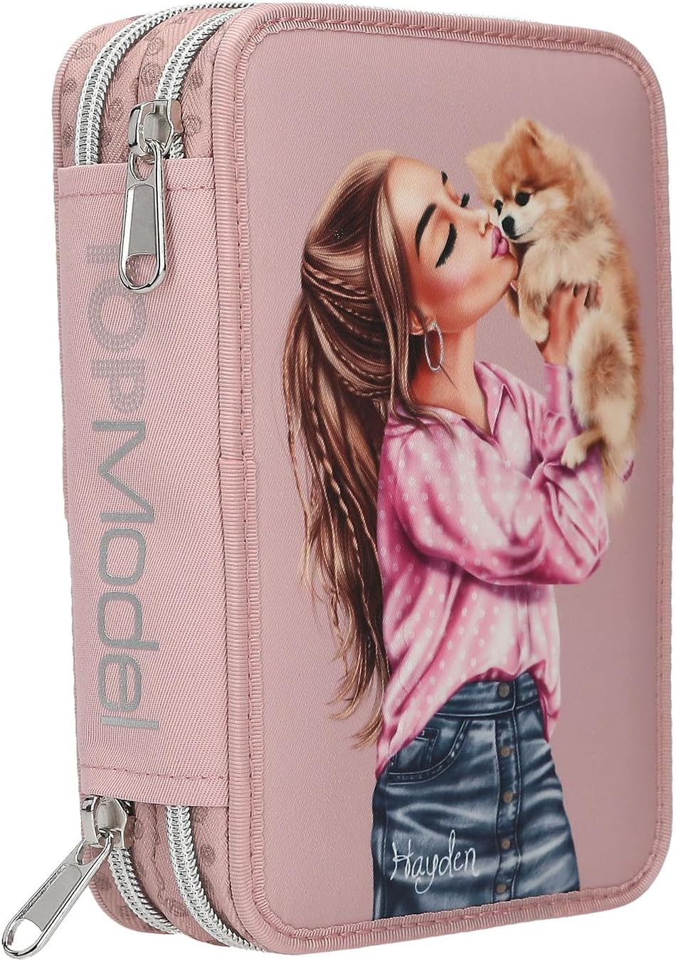 Topmodel - Double Pencil Case Dots - RosT - Image 3
