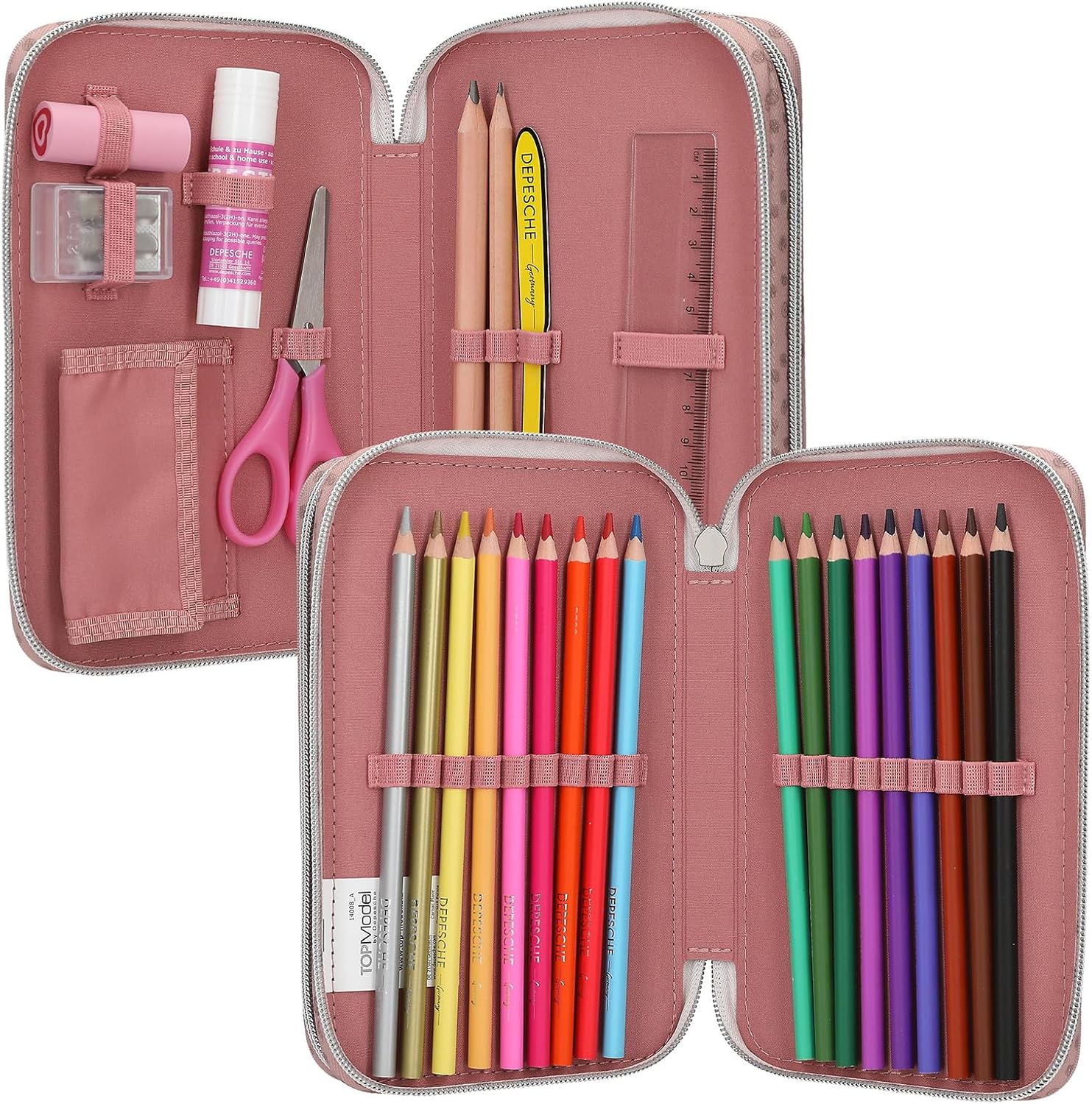 Topmodel - Double Pencil Case Dots - RosT - Image 5