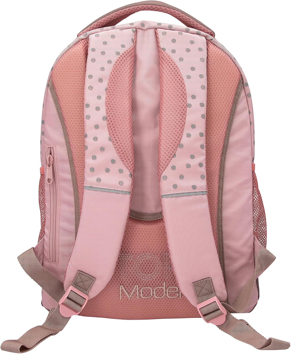 Topmodel - School Backpack Dots - RosT With Grey Dots - Image 4