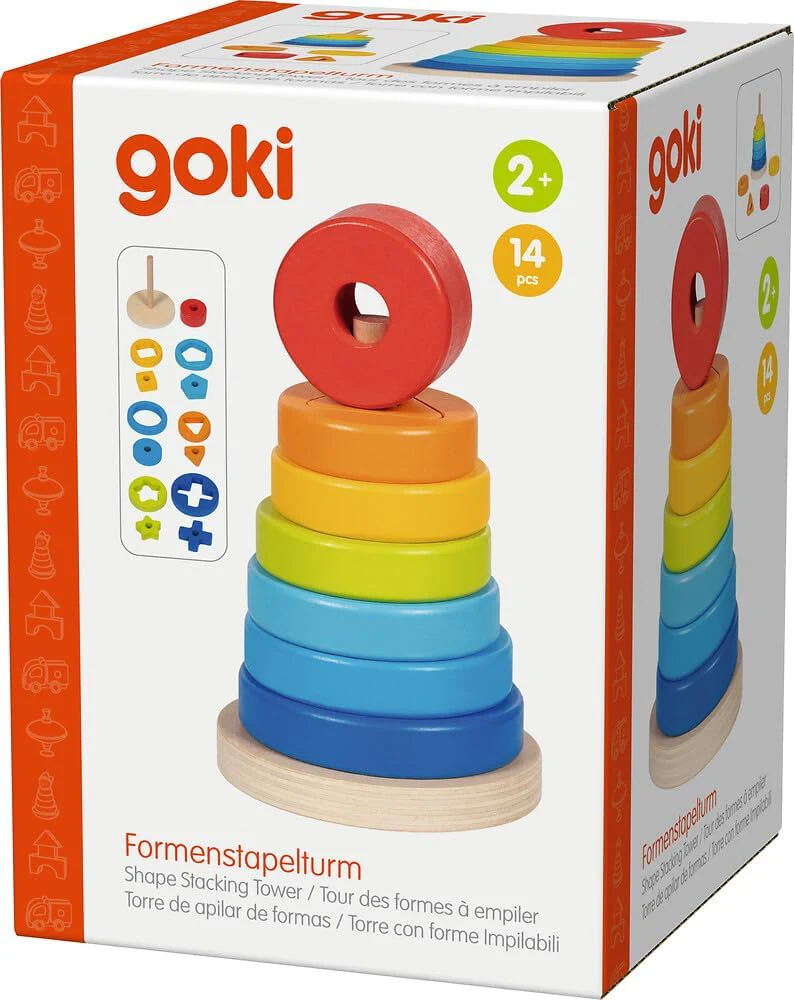 Goki - Shape Stacking Tower (58299) - Image 3