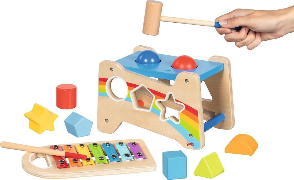 Goki - Hammer Bench With Xylophone And Sorting Function (58304) - Image 3