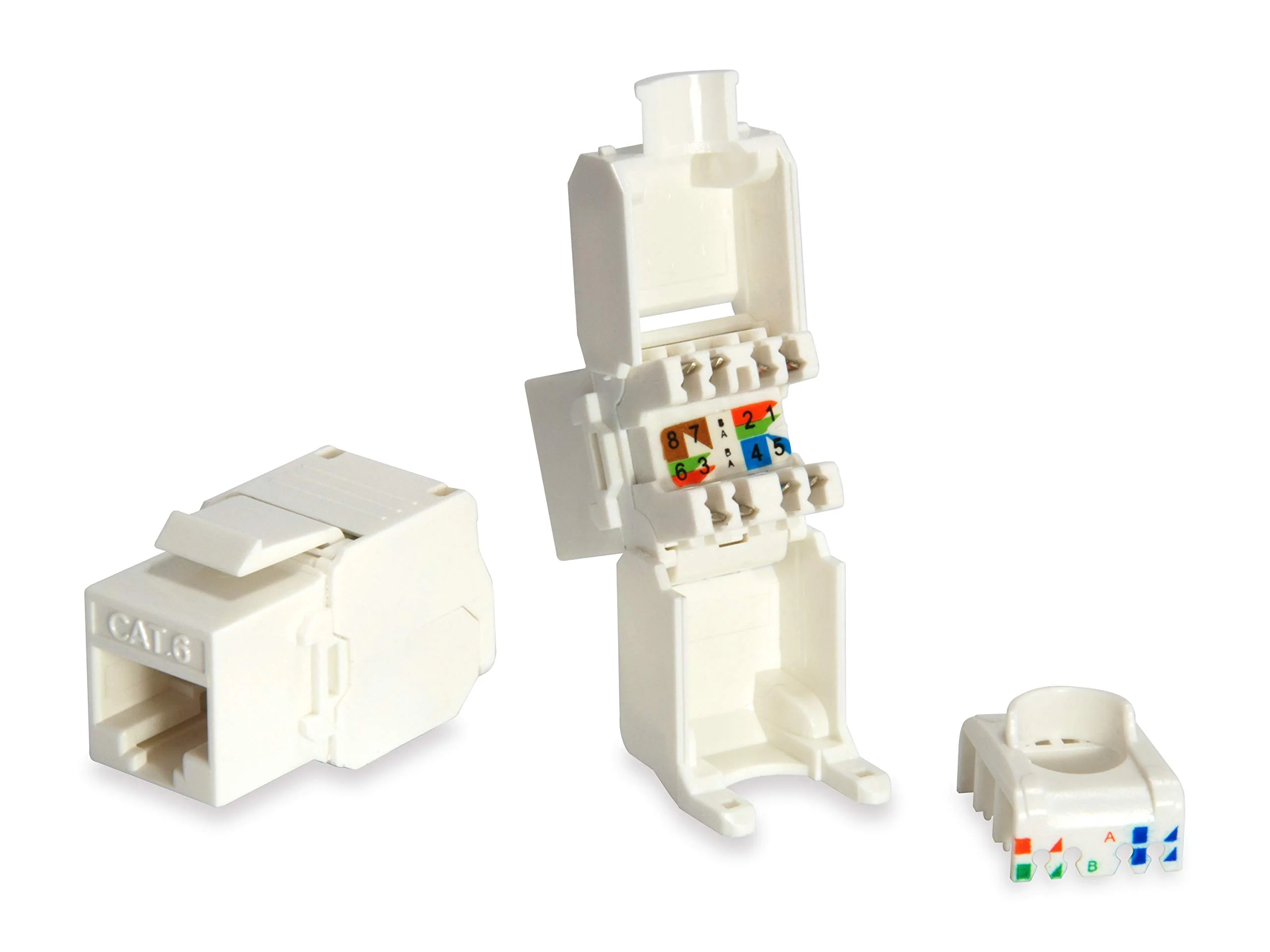 EQUIP 769216 KEYSTONE JACK CAT.6 CONEXIÓN CONJUNTO DE 8 UNIDADES