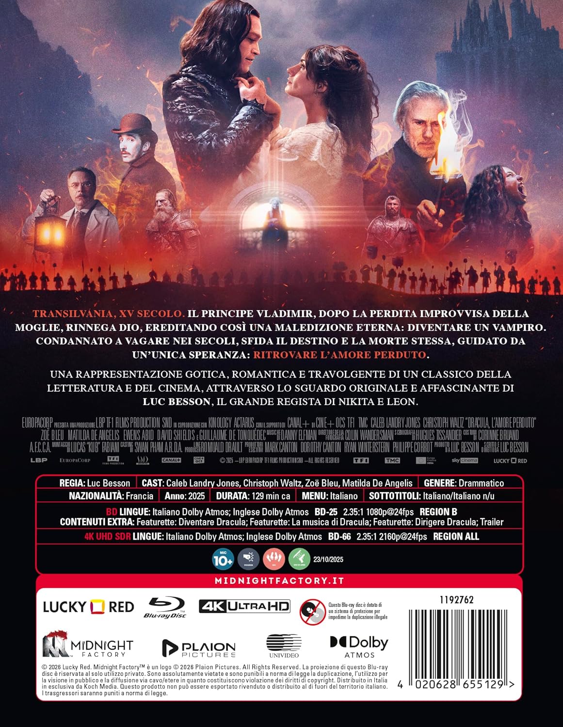Dracula - L`Amore Perduto (4K Ultra Hd + Blu-Ray) - Image 3