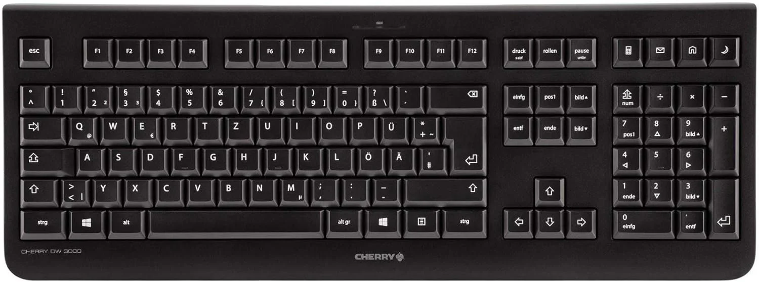 CHERRY DW 3000, Wireless Keyboard And Mouse Set, British Layout, QWERTY Keyboard, Battery Operated, GS Approval, Whisper-Quiet Keystroke - Image 2