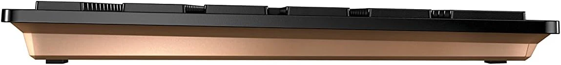 CHERRY DW 9100 SLIM, Wireless Desktop Set, EU Layout (QWERTY), Bluetooth & 2.4 GHz RF, Quiet Keys, Rechargeable, Bronze/Black - Image 4