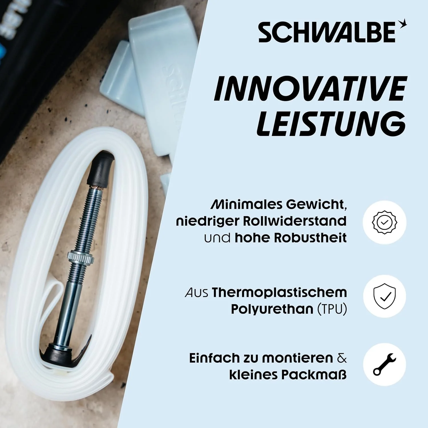 Schwalbe Aerothan - Tubo flessibile per bicicletta Urban, MTB, Race e Touring Biciclette - Tubo flessibile per bicicletta in TPU - Made in Germany - Image 6