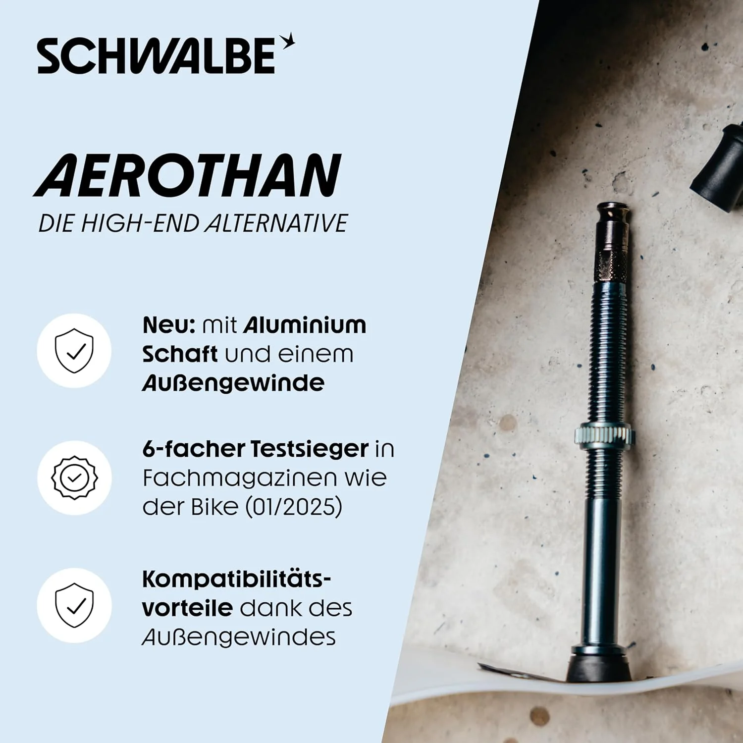 Schwalbe Aerothan Camera d'aria – Camere d'aria per bici da città, MTB, da corsa e touring – Camera d'aria in TPU – Prodotto in Germania - Image 2