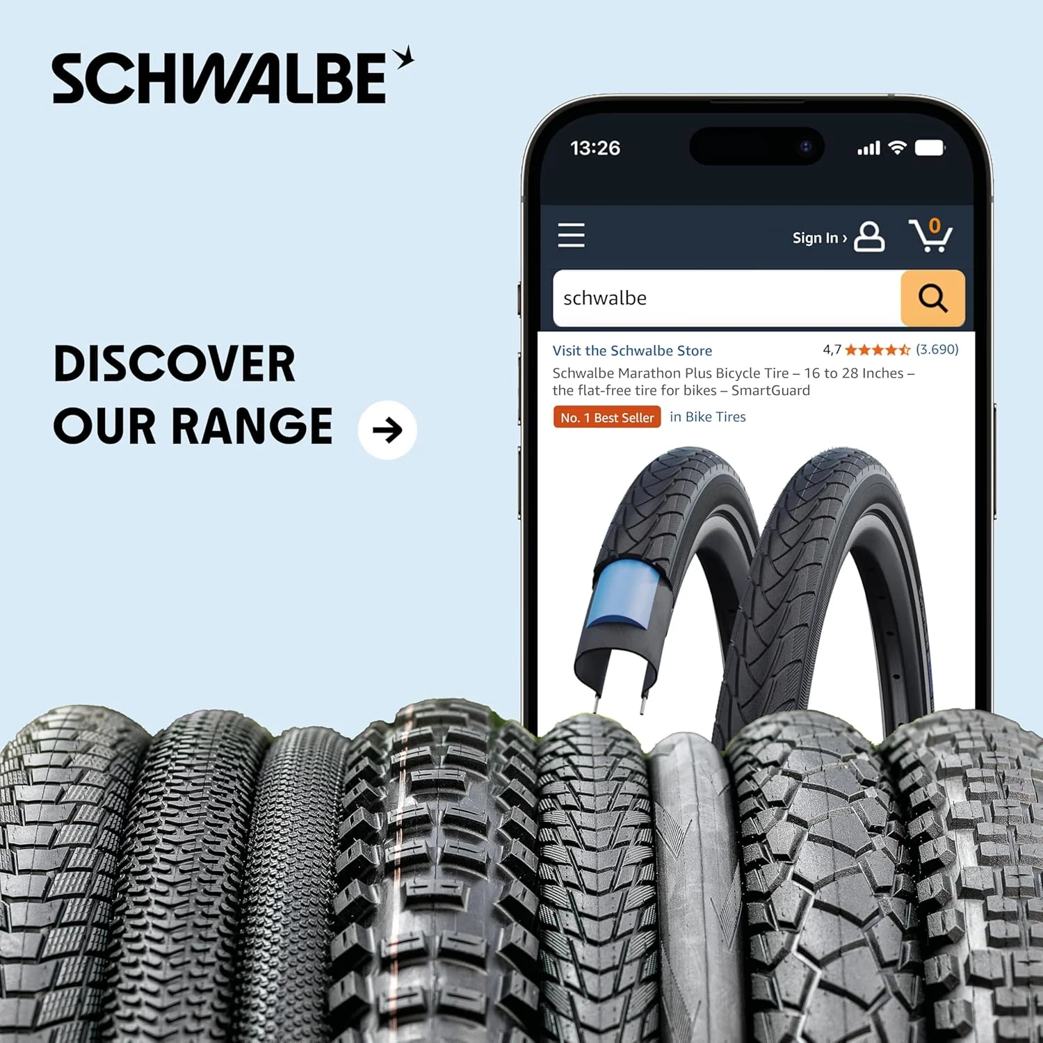 Camera Schwalbe AEROTHAN 700x37/50 VB40 - Image 7
