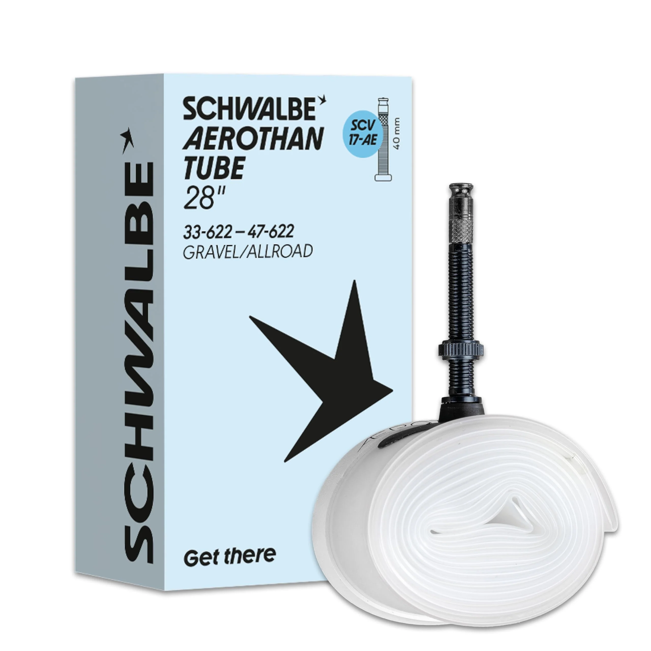 Schwalbe Aerothan Camera d'aria – Camere d'aria per bici da città, MTB, da corsa e touring – Camera d'aria in TPU – Prodotto in Germania