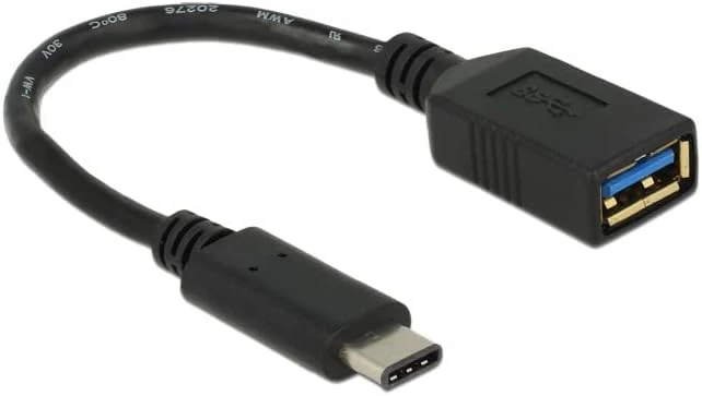 DeLOCK Adaptor Cable USB 3.1 Gen 1 USB Type C Male to USB A Female 15 cm Black - Image 3