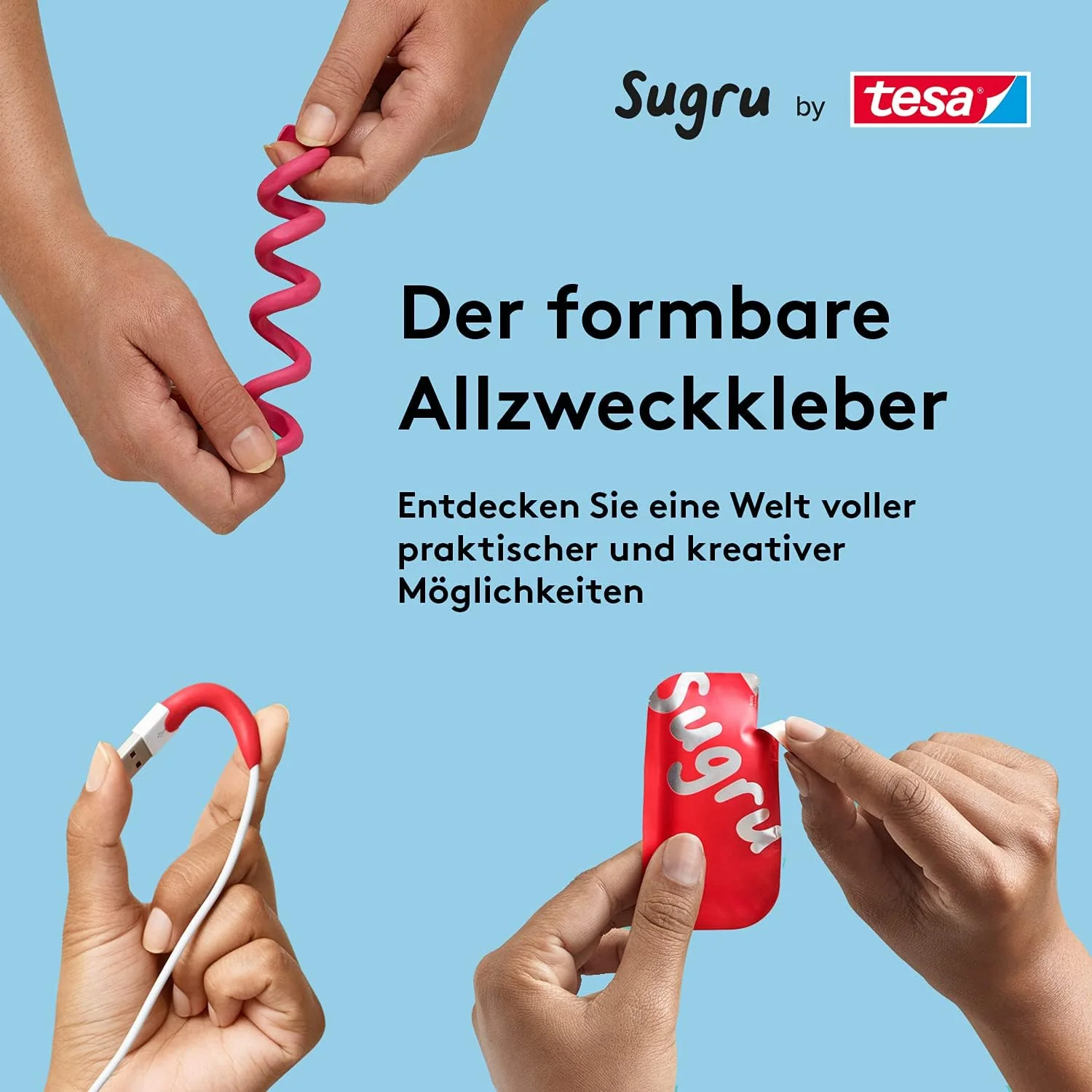 tesa Sugru formbar Allzwckkleb 3er schw. - Image 7