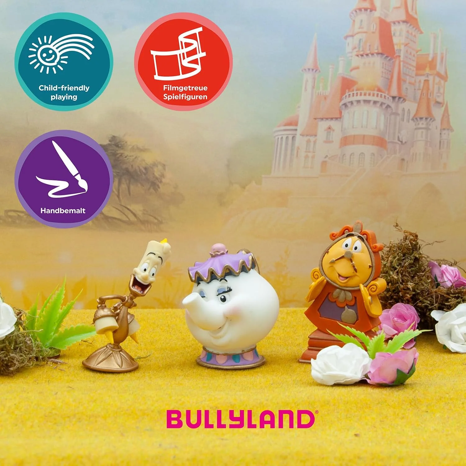Bullyland 13191 Lumiere Toy Figure, Approx. 6.5 cm Tall, Detailed as a Small Gift for Children from 3 Years - Image 2