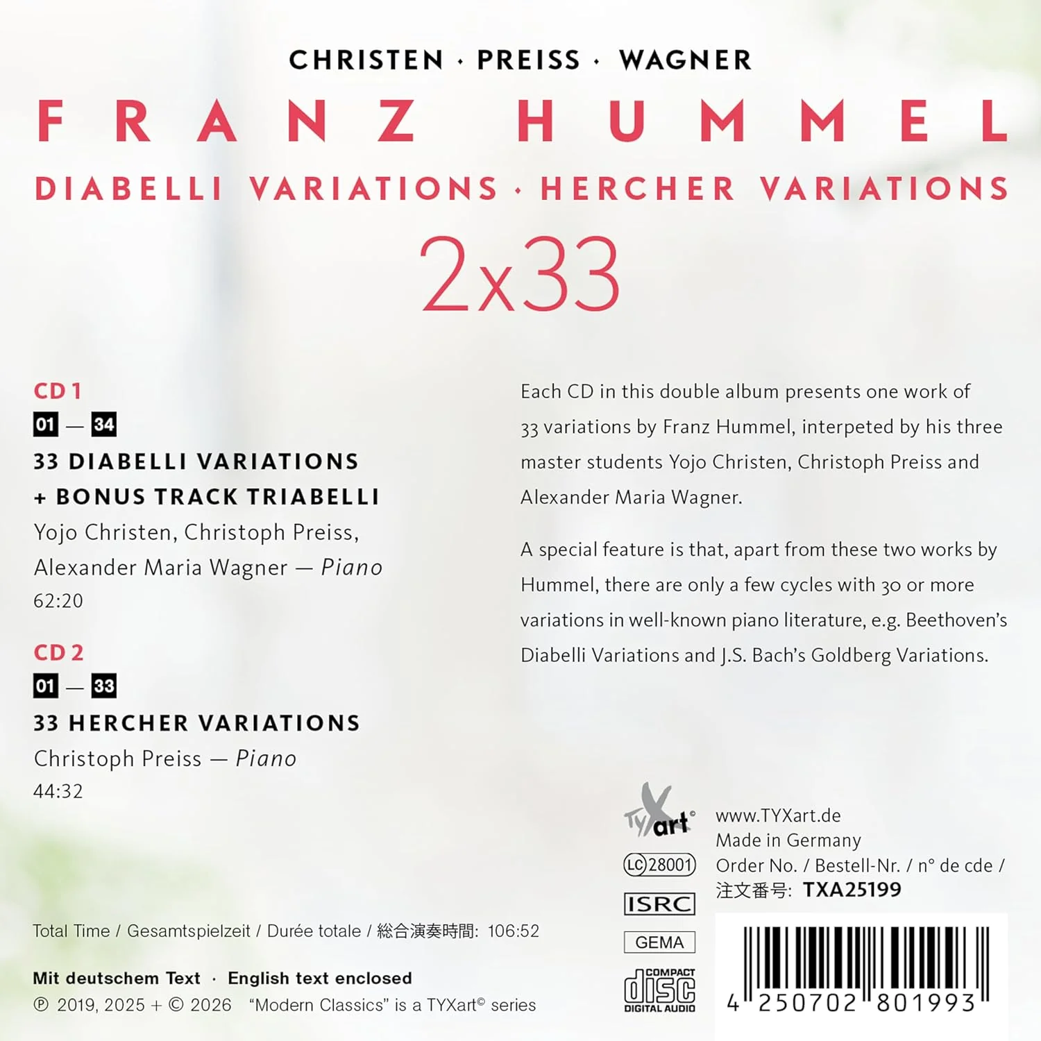 33 Diabelli Variationen/33 Hecher Variationen - Image 2