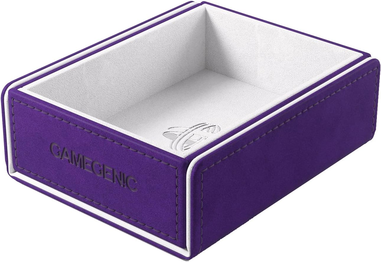 Gamegenic Token Keep - Premium Token Box for Safe Storage, Fits Dungeon 1100+ and Dungeon S 550+, Holds Tokens, Dice, and Cards, Fully Usable During Gameplay, Purple/White Color, Made - Image 3