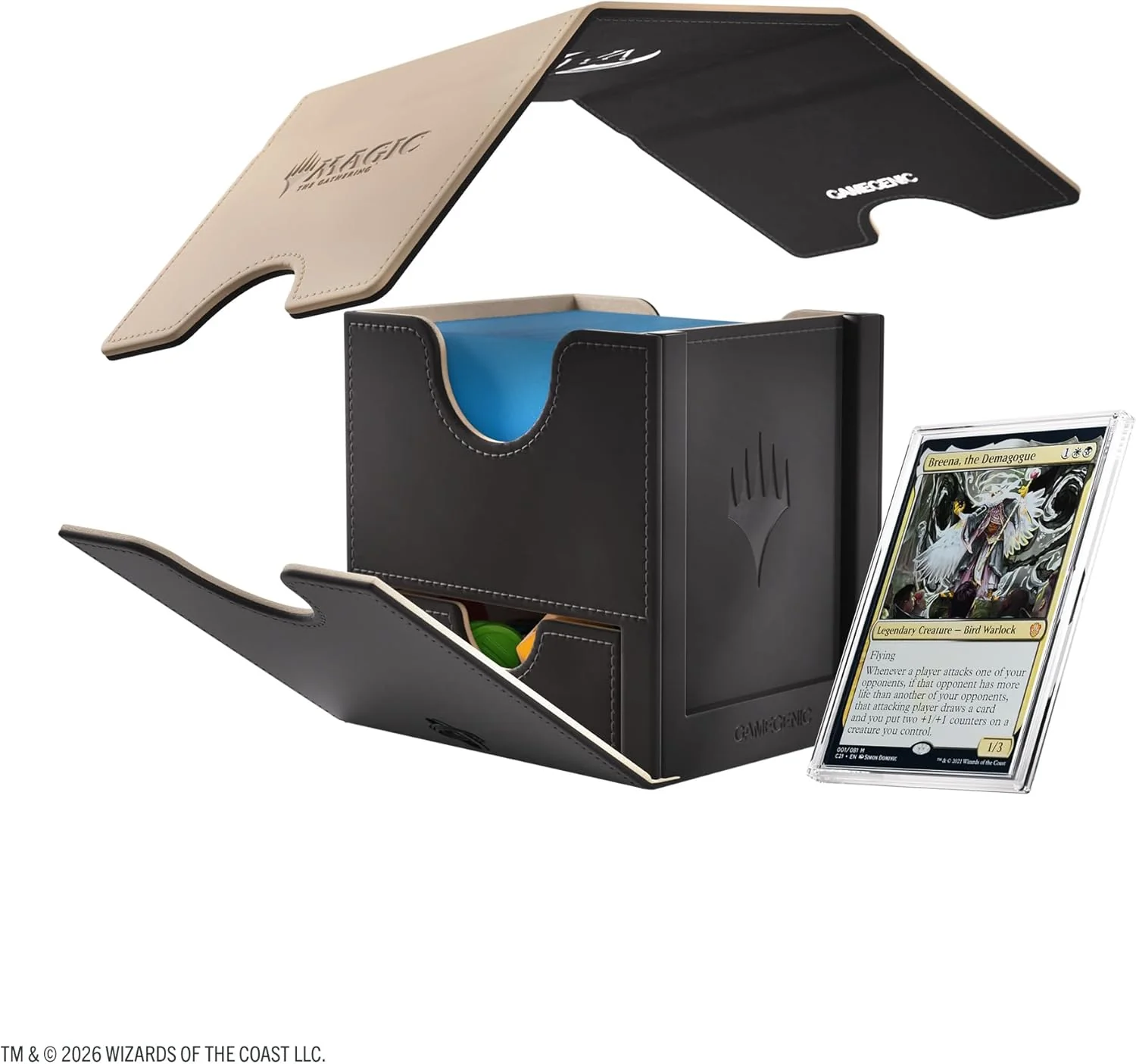 Gamegenic | Magic: The Gathering | Secrets of Strixhaven Sidekick PRO 100+ XL - Silverquill - Image 5