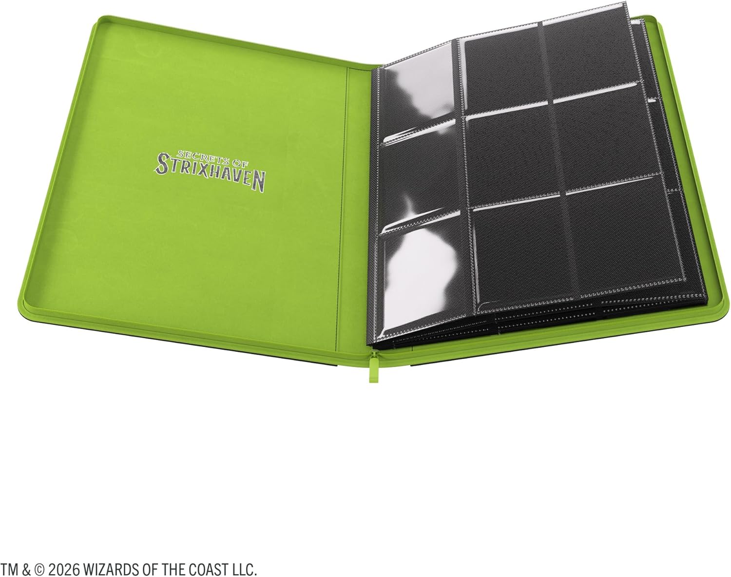 Gamegenic | Magic: The Gathering | Secrets of Strixhaven Prime Zip-Up Album 18-Pocket - Black/Green - Image 6
