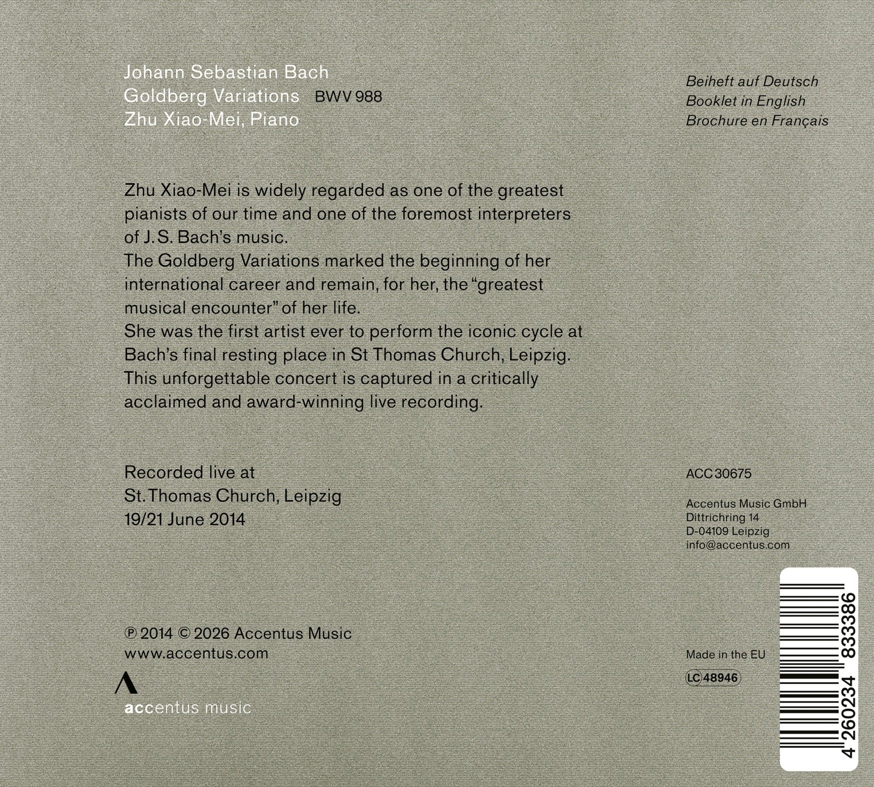 Bach: Goldberg Variations - Image 2