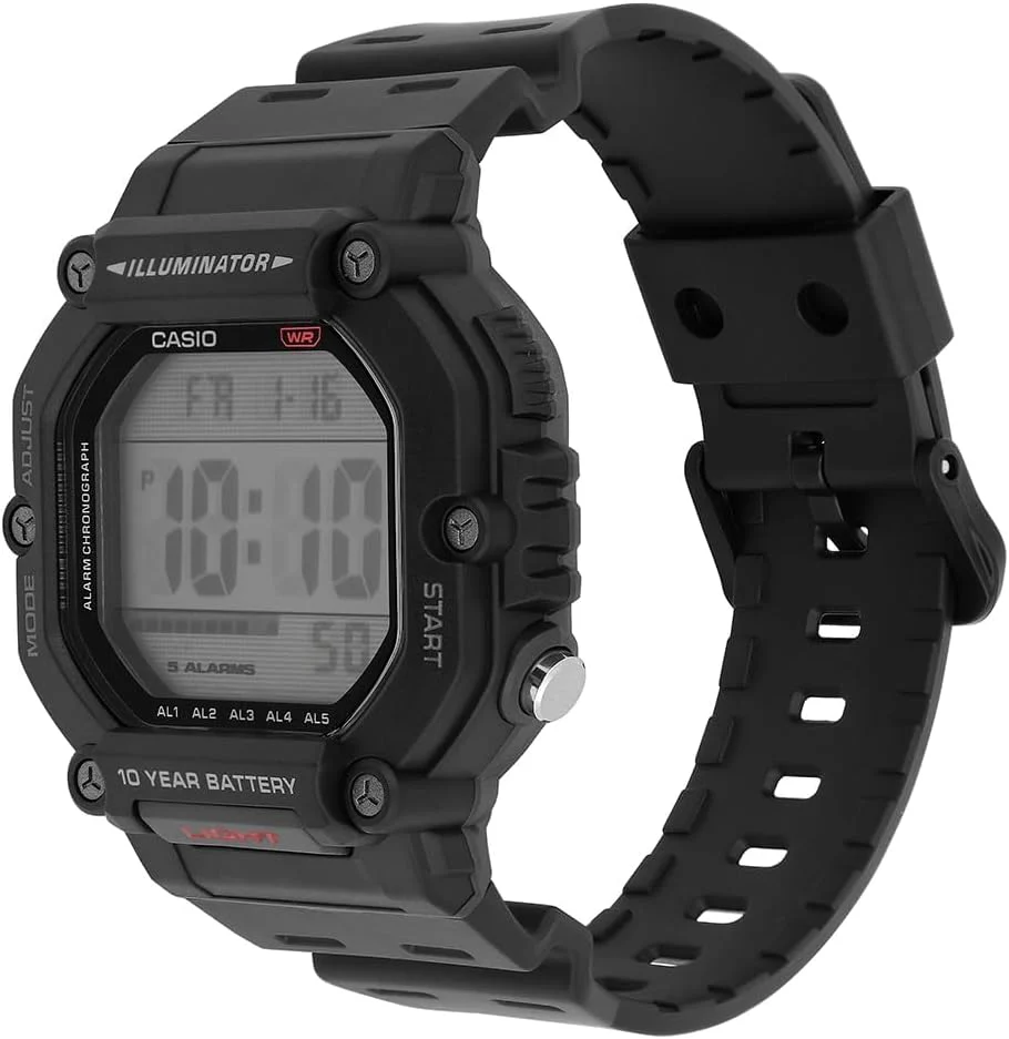 Casio Men's Digital Quartz Watch with Plastic Strap AE-1600H-1AVEF - Image 4
