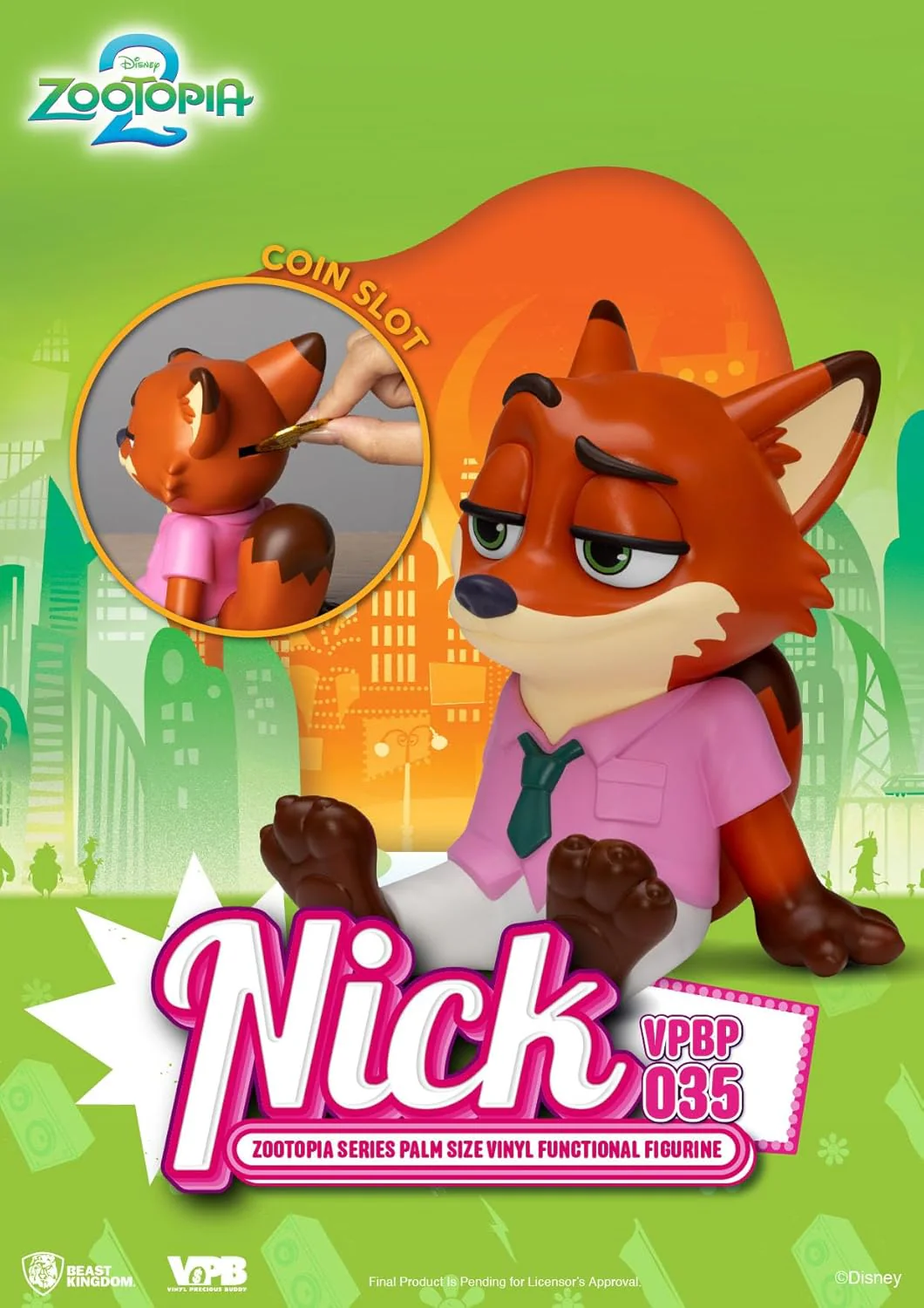 Zootopia Piggy Vinyl Bank Nick 15 Cm - Image 3
