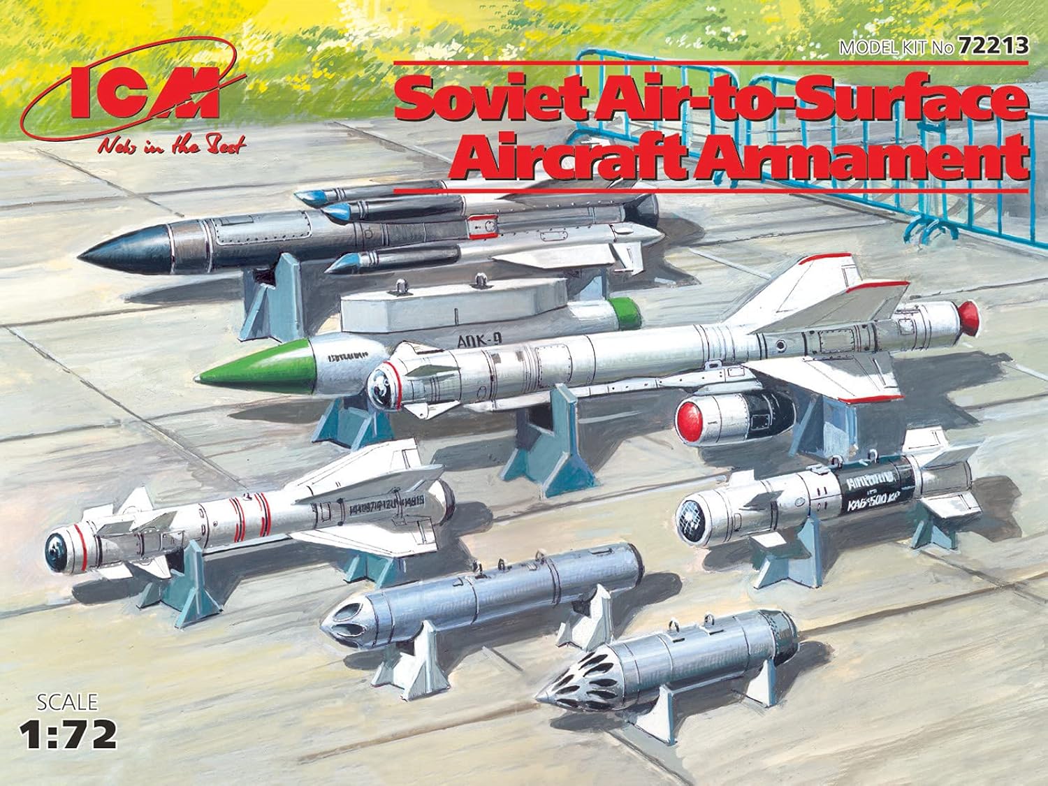 ICM ICM72213 1:72-Armamento aereo sovietico (missili/bombe - Image 2