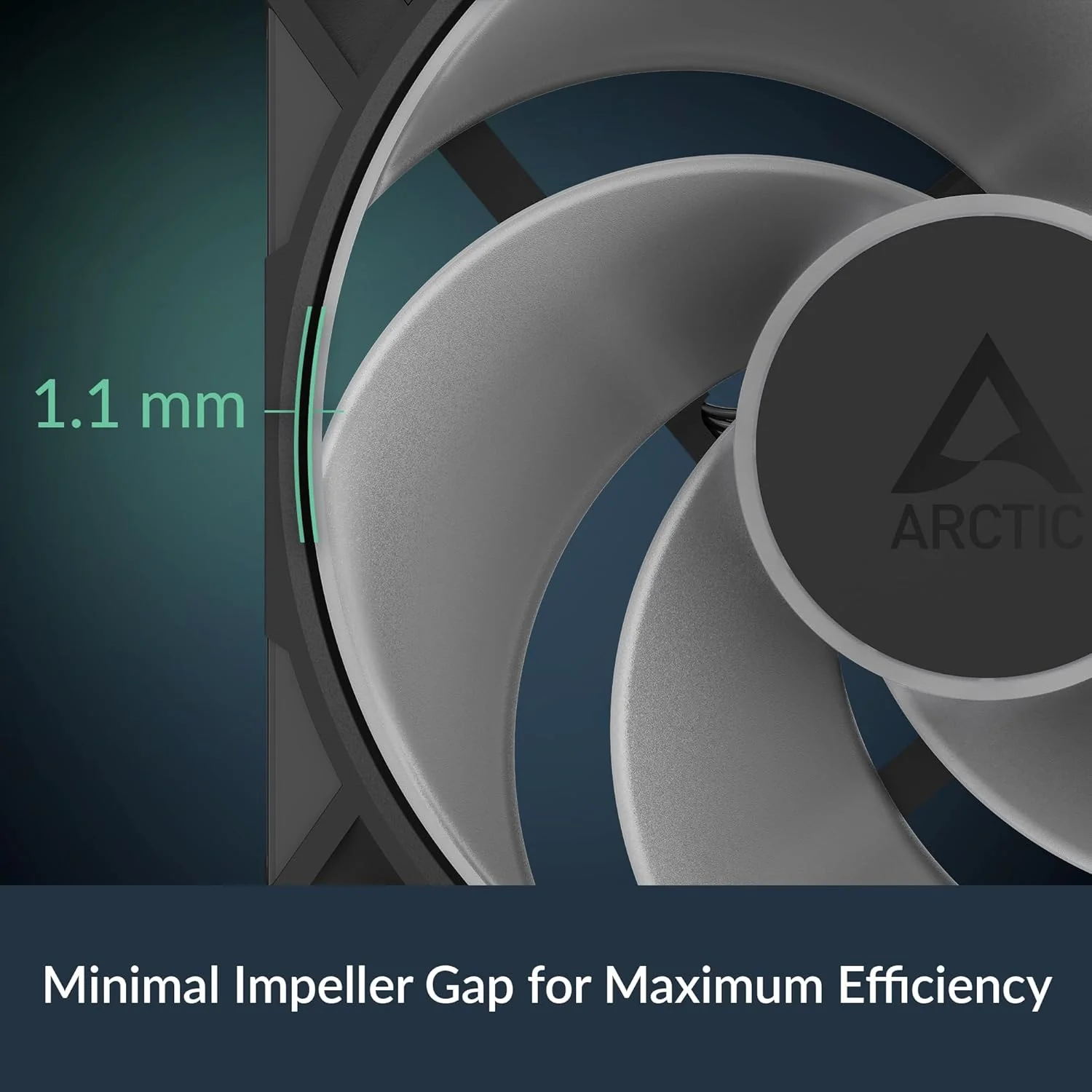 ARCTIC P12 Pro Reverse A-RGB – 120 mm Premium Fan with Reverse Airflow, PWM Fan with Y cable splitter, 500-3000 rpm, 0 rpm <5% PWM, 5V Digital RGB, hydrodynamic bearing, 4-Pin - Black - Image 3