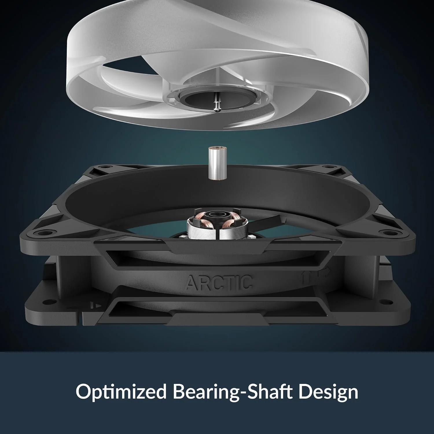 ARCTIC P12 Pro Reverse A-RGB – 120 mm Premium Fan with Reverse Airflow, PWM Fan with Y cable splitter, 500-3000 rpm, 0 rpm <5% PWM, 5V Digital RGB, hydrodynamic bearing, 4-Pin - Black - Image 8