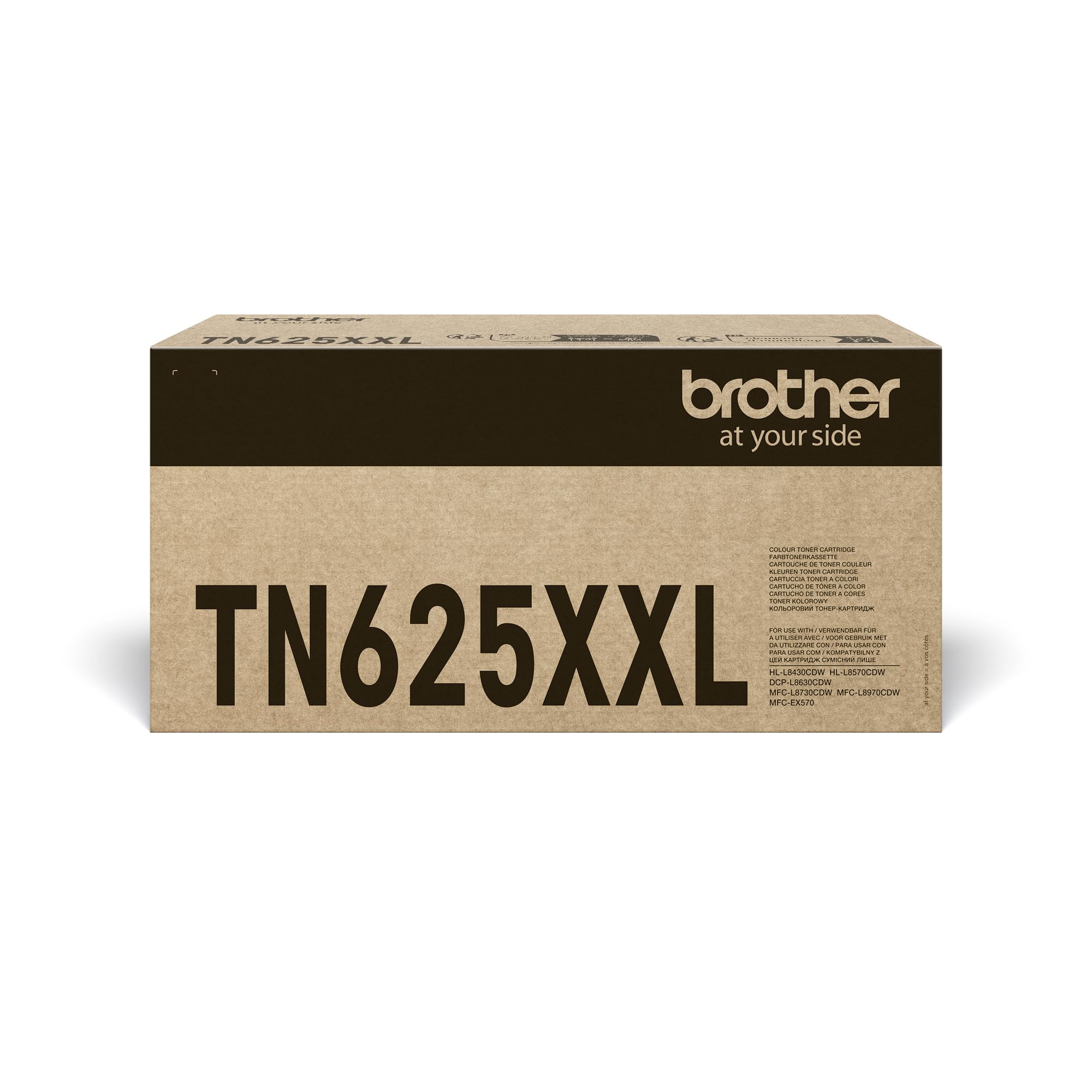 Brother TN625XXLBK Toner Cartridge, Black, Single Pack, up to 7,500 Pages, Includes 1 x Toner Cartridge, Genuine Supplies