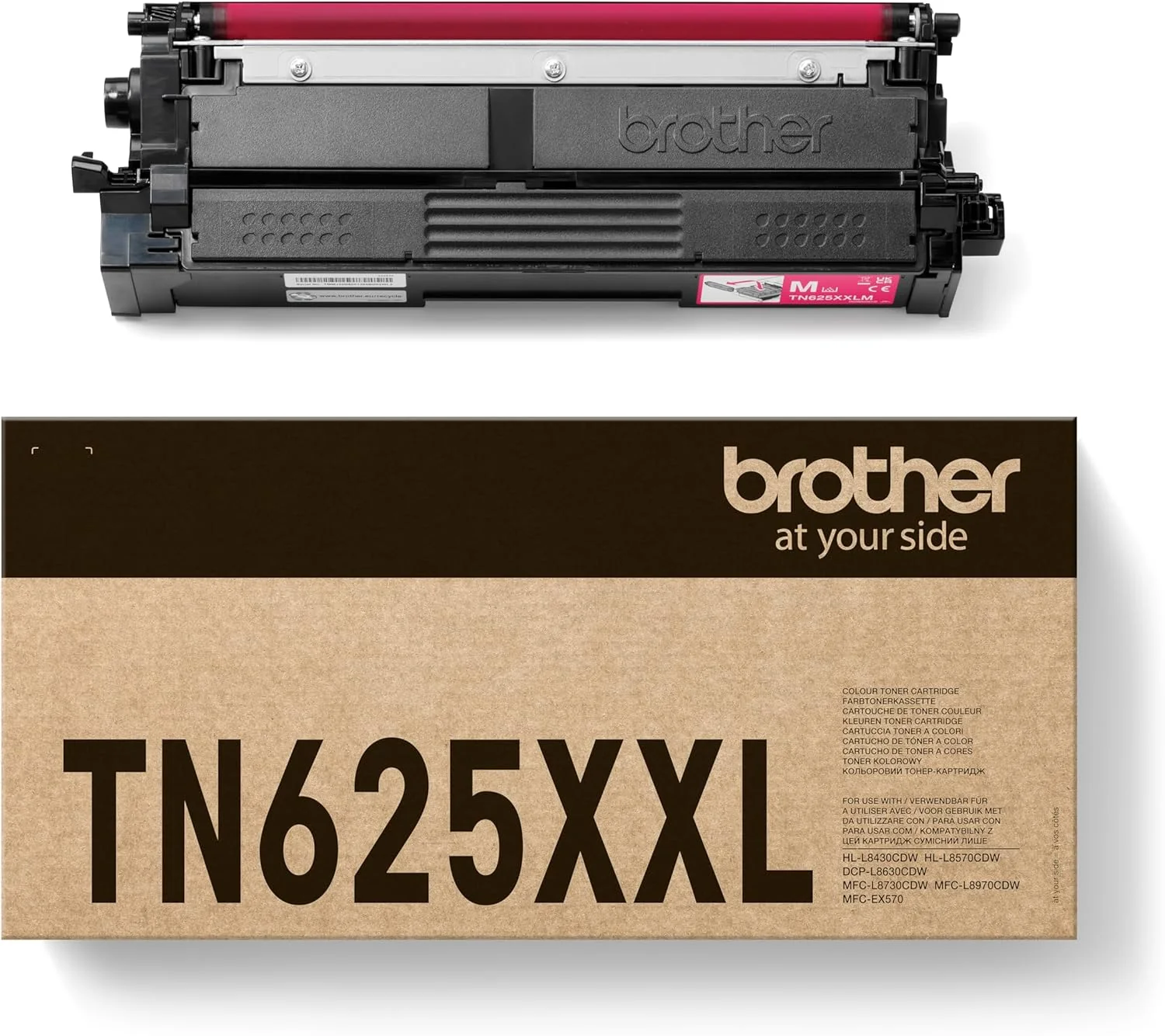 Brother TN625XXLM Toner Cartridge, Magenta, Single Pack, up to 6,500 Pages, Includes 1 x Toner Cartridge, Genuine Supplies - Image 4