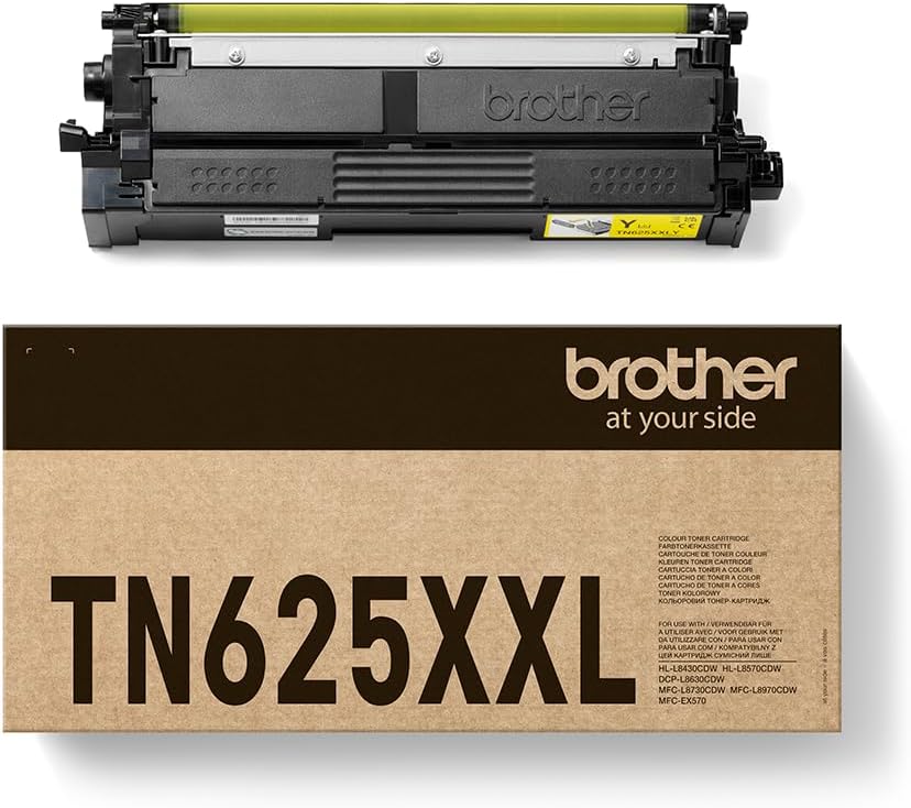 Brother TN625XXLY Toner Cartridge, Yellow, Single Pack, up to 6,500 Pages, Includes 1 x Toner Cartridge, Genuine Supplies - Image 4