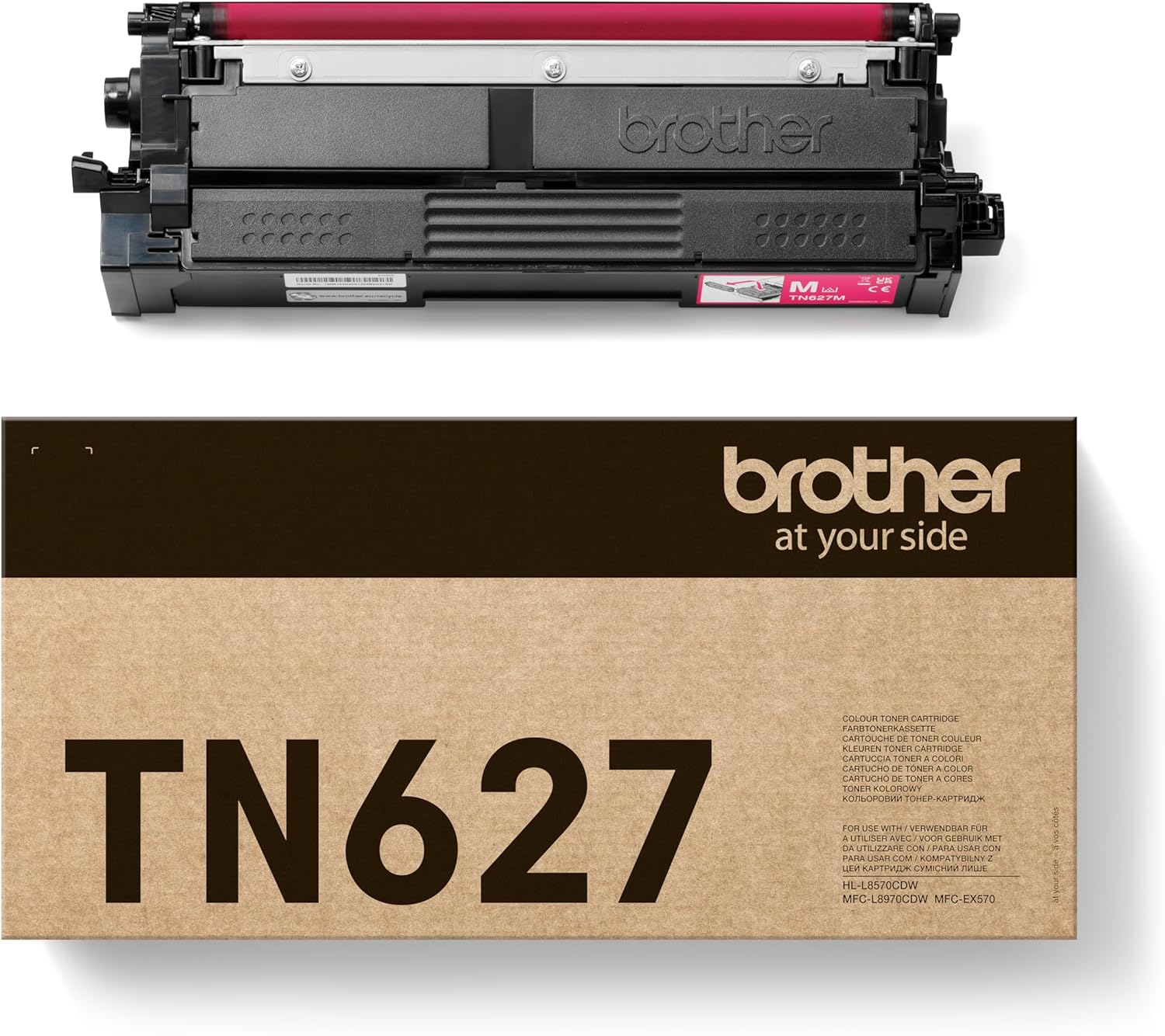 Brother TN627M Toner Cartridge, Magenta, Single Pack, up to 10,000 Pages, Includes 1 x Toner Cartridge, Genuine Supplies - Image 4