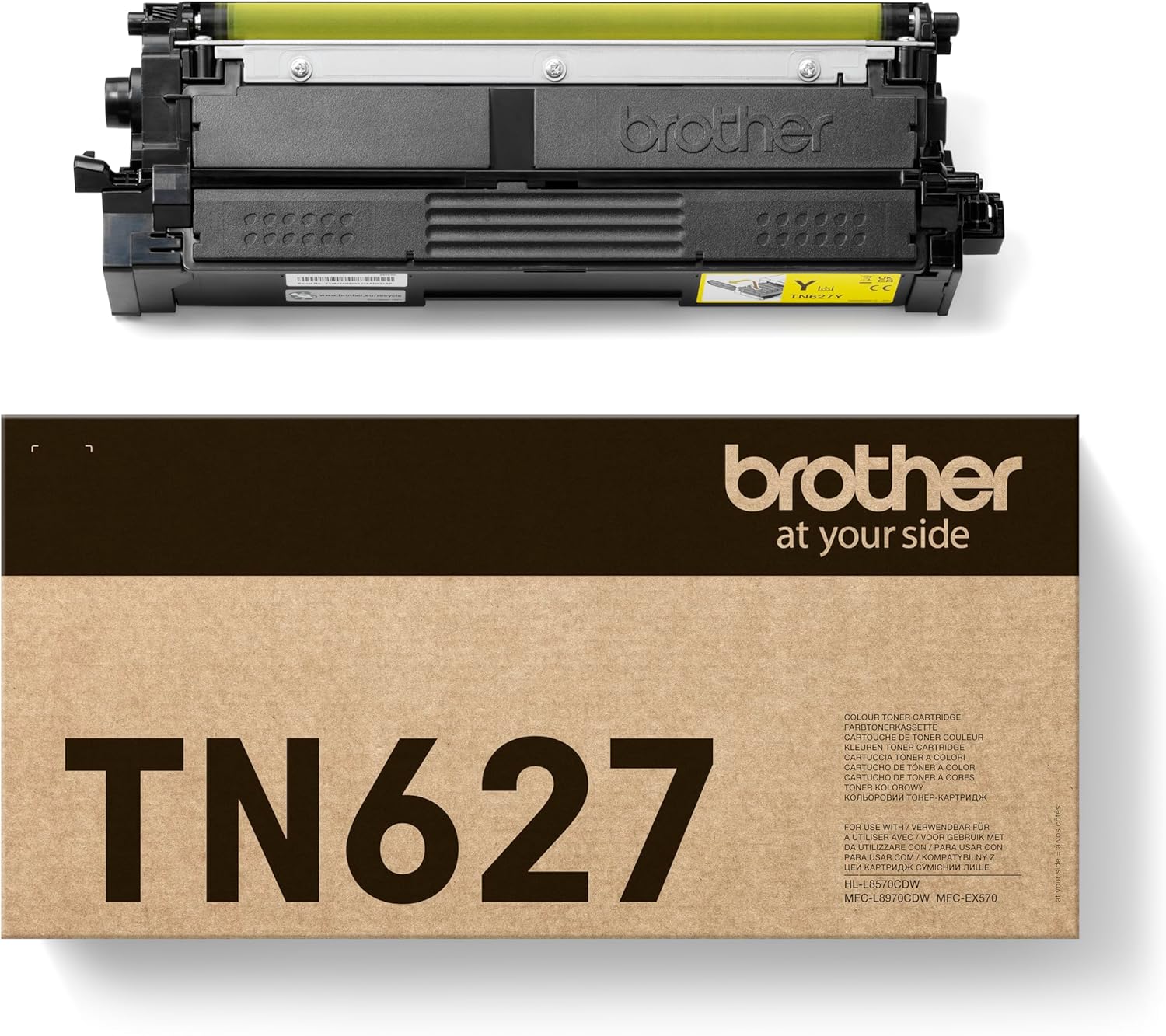 Brother TN627Y Toner Cartridge, Yellow, Single Pack, up to 10,000 Pages, Includes 1 x Toner Cartridge, Genuine Supplies - Image 4
