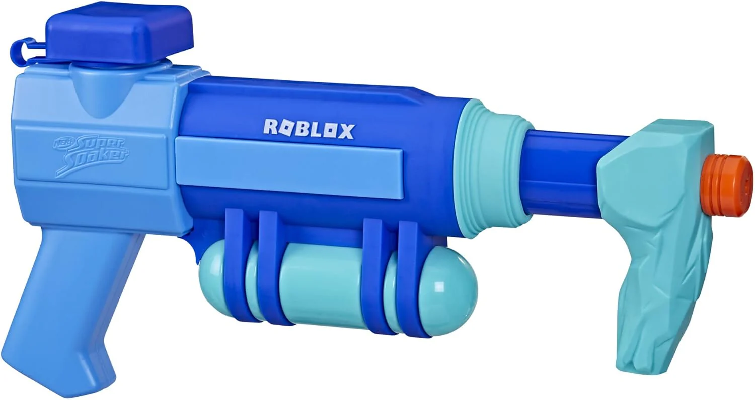 Super Soaker Nerf Roblox Car Crushers 2: Freeze Ray Water Blaster, Includes Code to Redeem Exclusive Virtual Item, Pump Action Soakage F3781 Multi-Coloured - Image 2