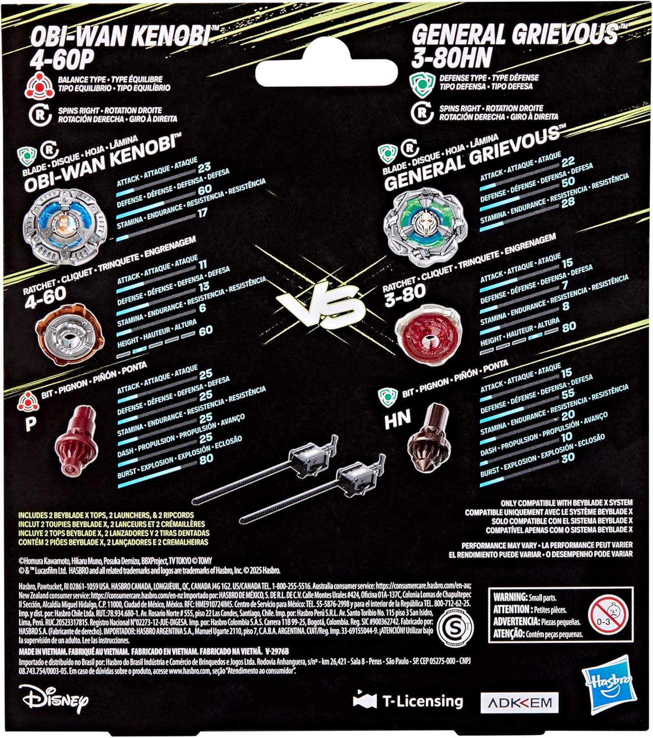 Beyblade X and Star Wars Collab, Obi-Wan Kenobi 4-60P vs General Grievous 3-80HN - Image 6