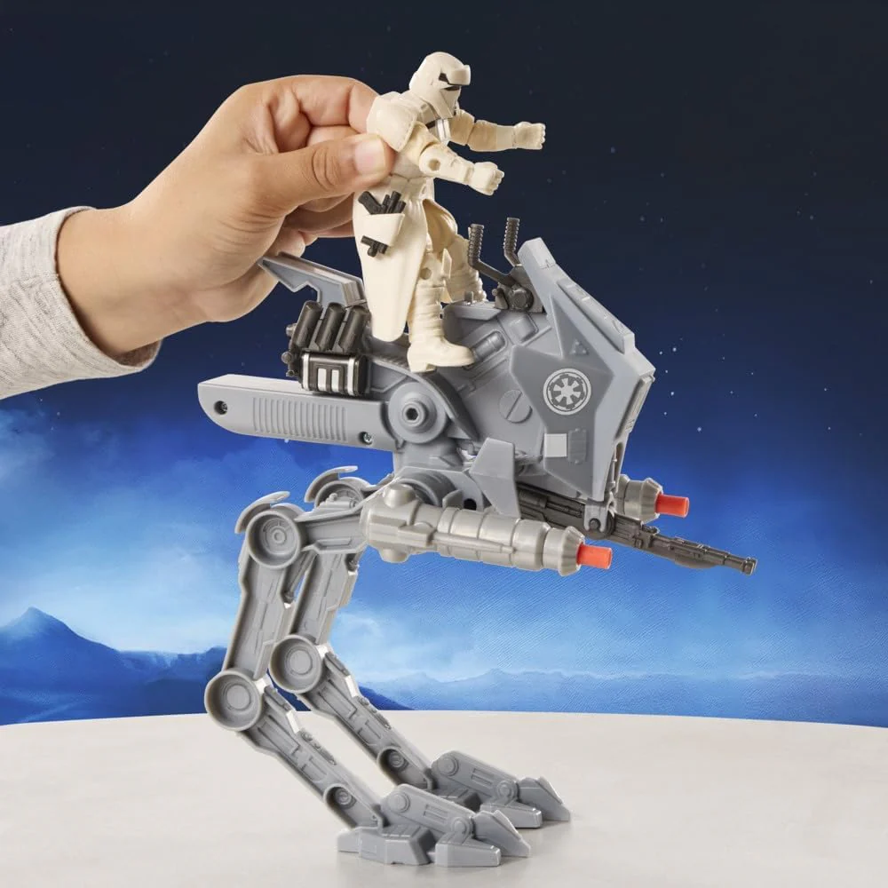 Star Wars Hasbro ActionVerse, AT-RT & Imperial Remnant AT-RT Driver, Action Figure e Veicolo, Giocattoli per Bambini e Bambine Ispirati The Mandalorian & Grogu, dai 4 Anni in su - Image 3