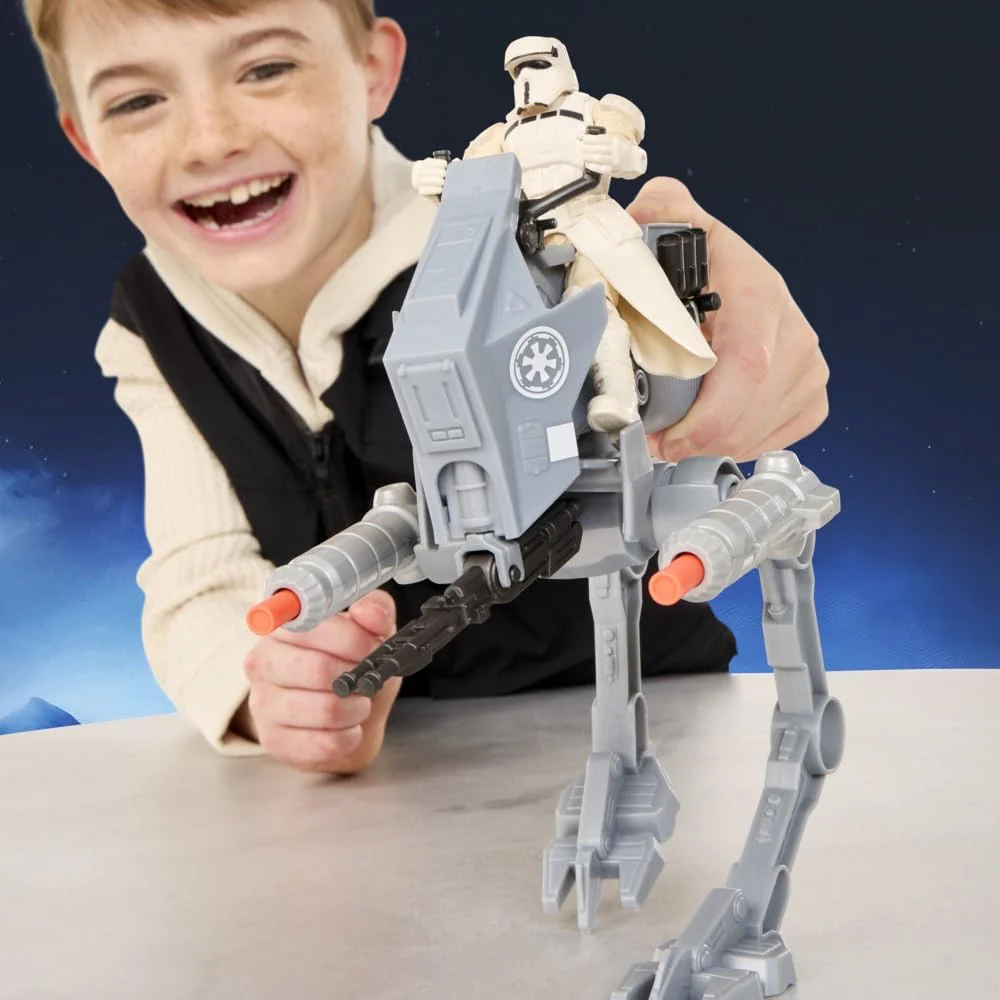 Star Wars Hasbro ActionVerse, AT-RT & Imperial Remnant AT-RT Driver, Action Figure e Veicolo, Giocattoli per Bambini e Bambine Ispirati The Mandalorian & Grogu, dai 4 Anni in su - Image 4